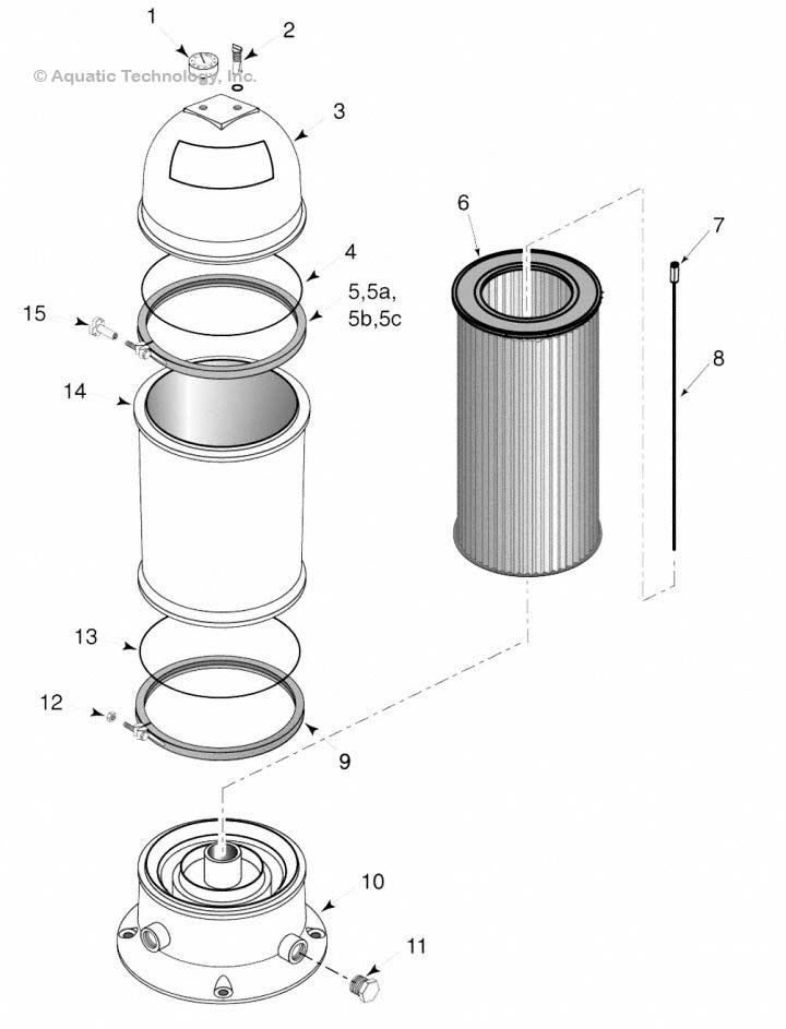 Sta-Rite Posi-Flo II Filter (PTM50, PTM70, PTM100) Parts