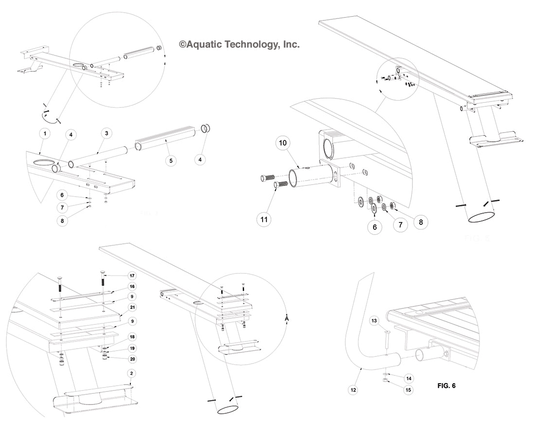 SR Smith Econoline Diving Stand Parts