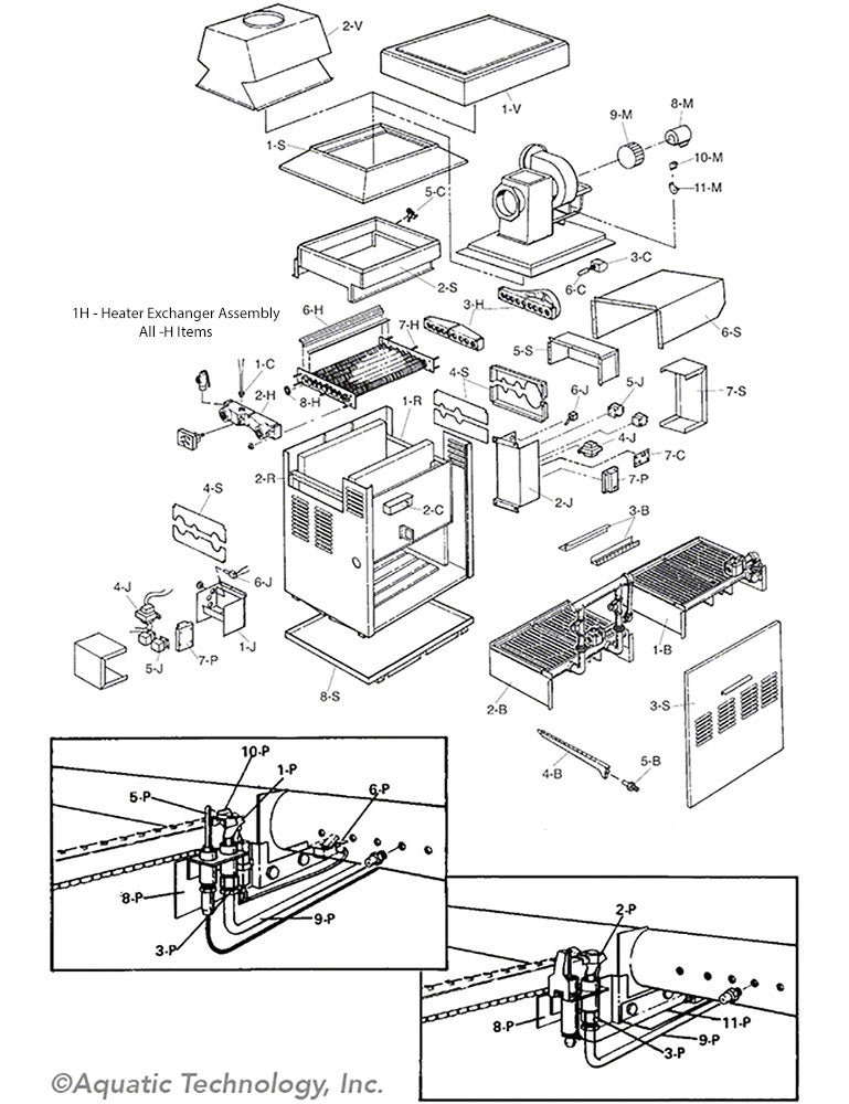 Raypak Commercial 724 Heater (Raytherm) Replacement Parts