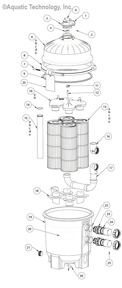 Hayward HCF Series Cartridge Filter Replacement Parts