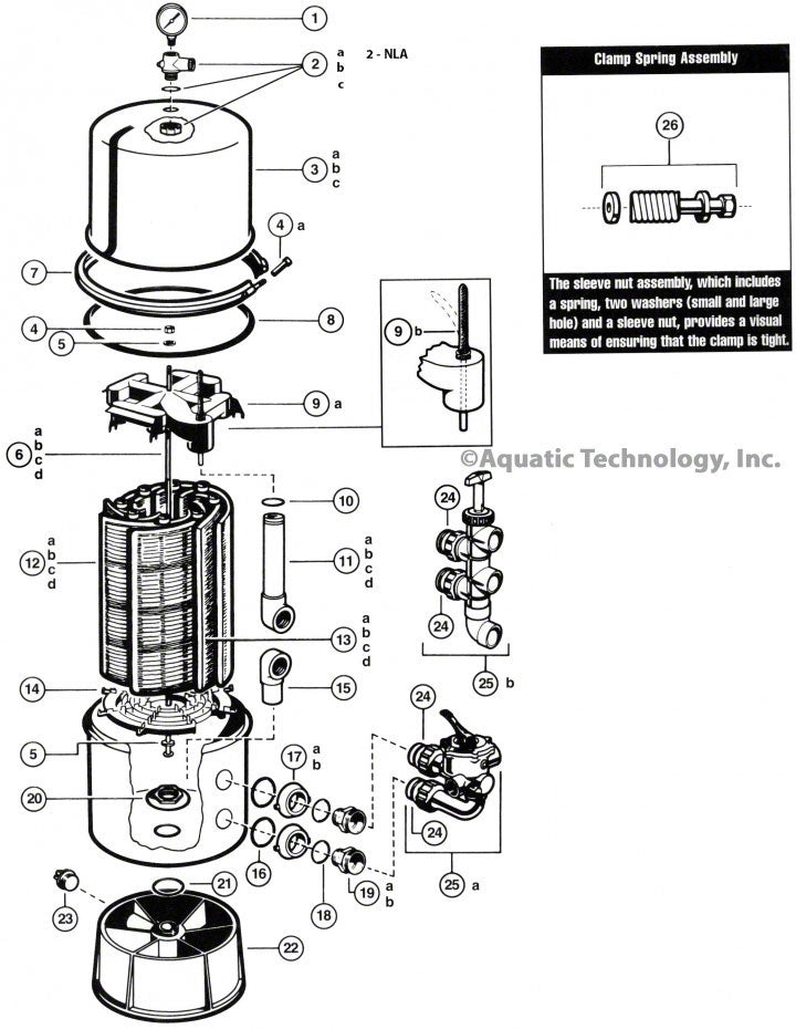 Hayward Micro-Clear Stainless Steel Filter Parts