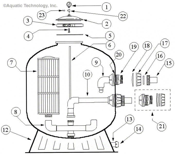 Baker-Hydro HRC Cartridge Filter Parts