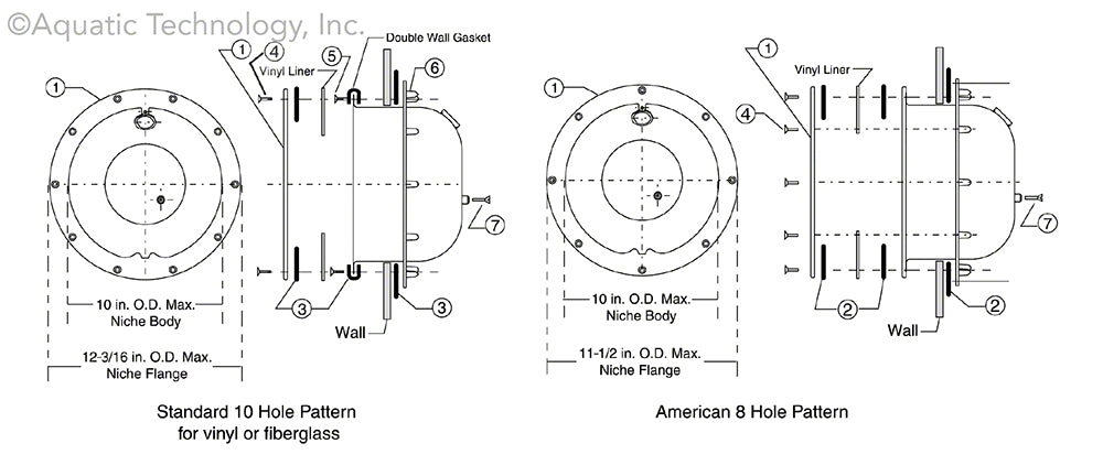 Pentair Large Stainless Steel Niches Parts