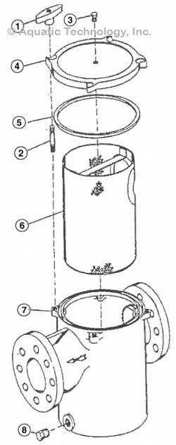 Marlow In-Line Hair and Lint Pot Parts