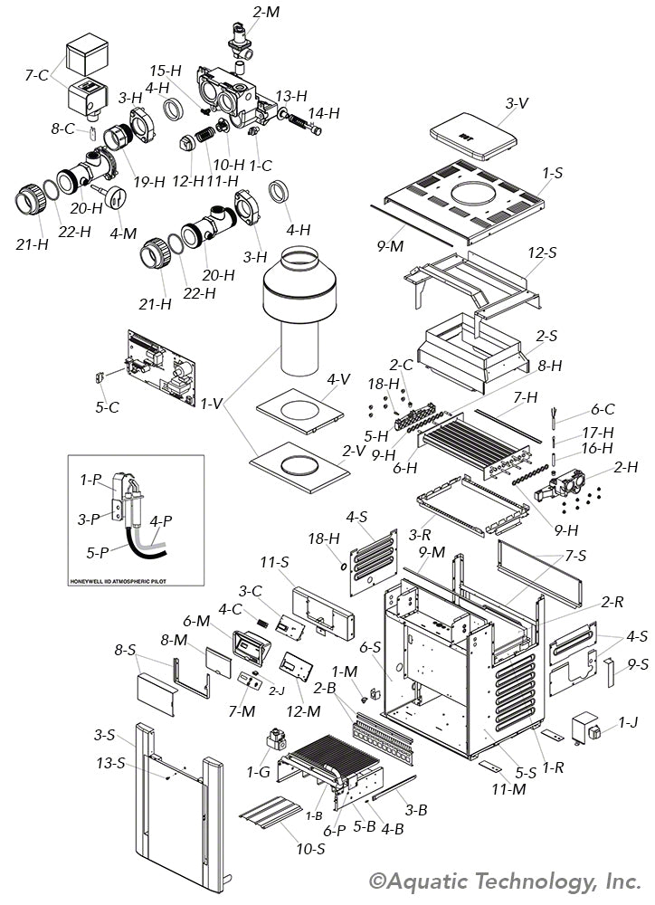 Raypak Commercial 408 Heater Parts (Professional Atmospheric Heater)