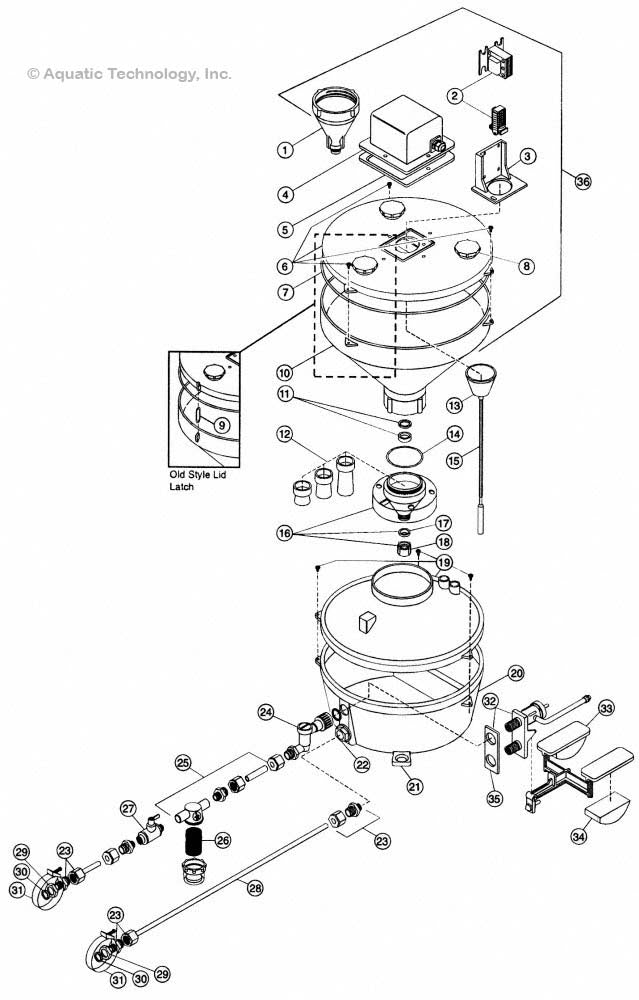 Jandy Watermatic G1000 Dichlor Granular Feeder Parts