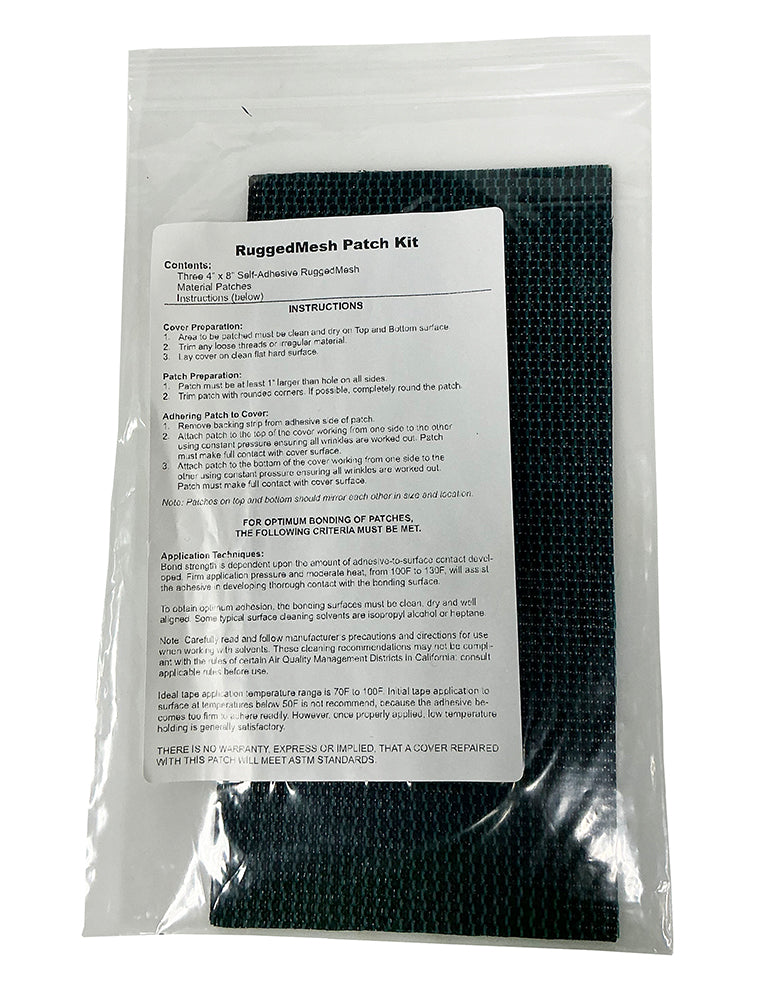 Meyco Rugged Mesh Green Cover Patch 4 x 8 Inch (Pack of 3)