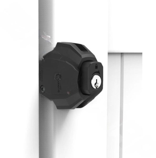 Lokk Latch Deluxe Security Gate Latch - Dual-Lockable Keyed Alike - Black