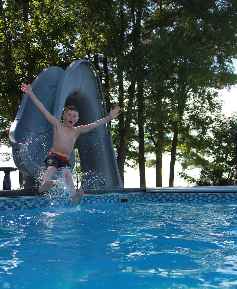 Rip Tide Water Slide Left Turn - 7 Feet - Sandstone