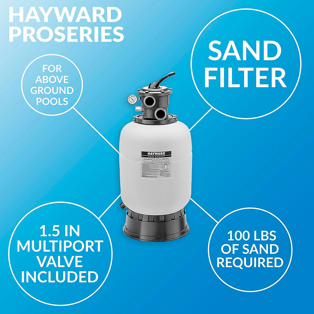 Pro Series S166T Aboveground Sand Filter System - 1 HP - 16 Inch