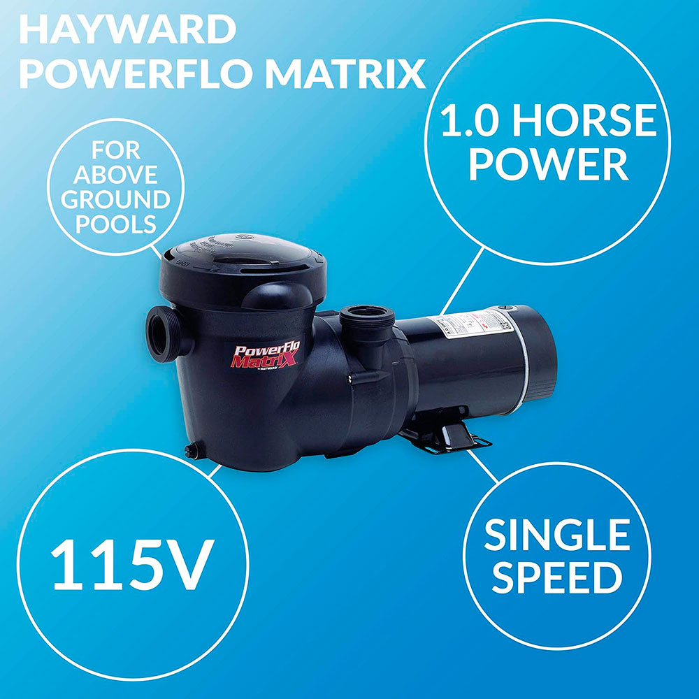 PowerFlo Matrix Dual Speed Aboveground Pool Pump - 1.5 HP - 115 Volts