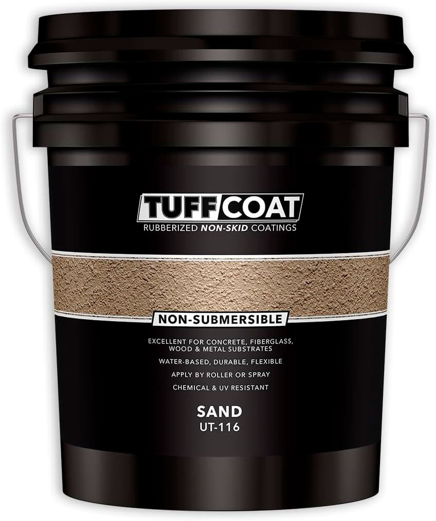 Tuff Coat UT-100 Non-Submersible Non-Skid Coating - Medium Texture - 5 Gallons