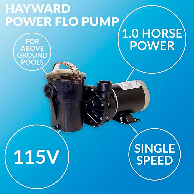 PowerFlo LX Aboveground Vertical Pool Pump - 1 HP - 115 Volts