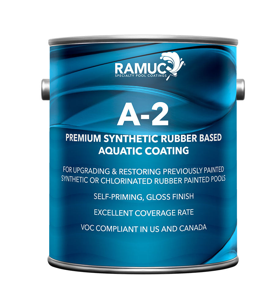 A-2 Premium Synthetic Rubber Pool Paint - 1 Gallon - Various Colors