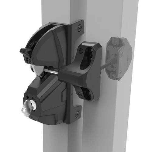 Lokk Latch Deluxe Security Gate Latch - Dual-Lockable Keyed Alike - Black