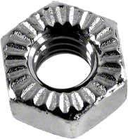 Pentair 1/4 Inch Serrated Hex Nut