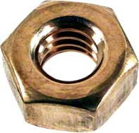 SpaBrite/AquaBrite Hex Nut - 1/2-20 Brass Stainless Steel