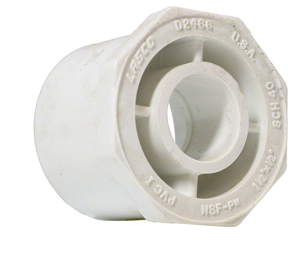 Reducer Bushing - 1-1/2 x 1/2 Inch Spigot x Socket - Schedule 40