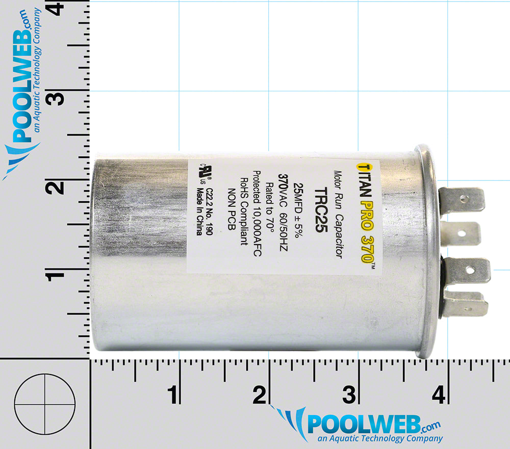 Motor Run Capacitor 25 MFD - 370 Volts