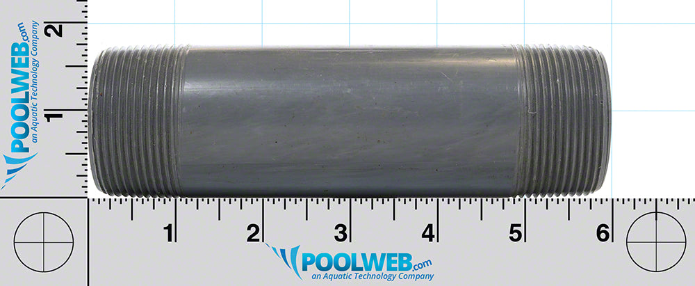 Nipple 1-1/2 x 6 Inch MPT x MPT - TBE PVC Schedule 80