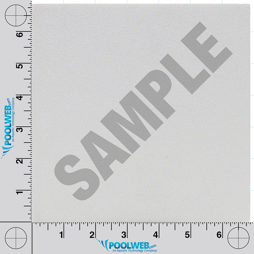 0.4 M Ceramic Skid Resistant Tile Depth Marker 6 Inch x 6 Inch with 4 Inch Lettering