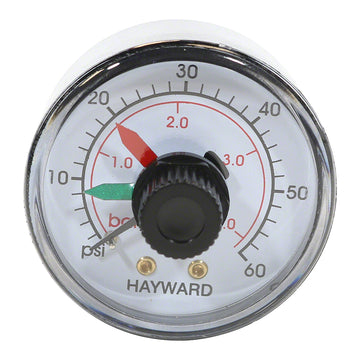 SwimClear Pressure Gauge With Dial - 0-60 PSI - 1/4 Inch Back Mount