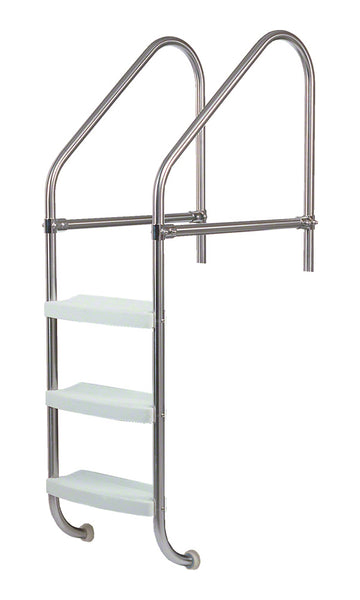 3-Step 25 Inch Wide Cross-Braced Heavy-Duty Ladder 1.90 x .065 Inch