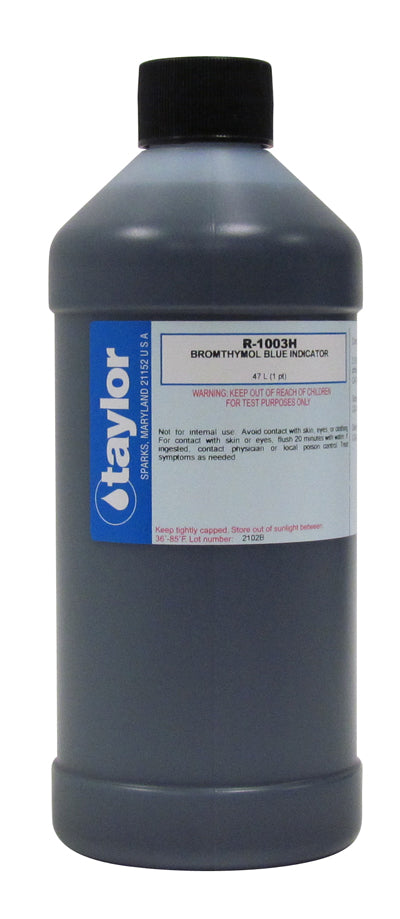 Taylor Bromthymol Blue Indicator - 16 Oz. Bottle - R-1003H-E