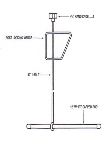 Splash and Slam Post Locking Hardware Assembly