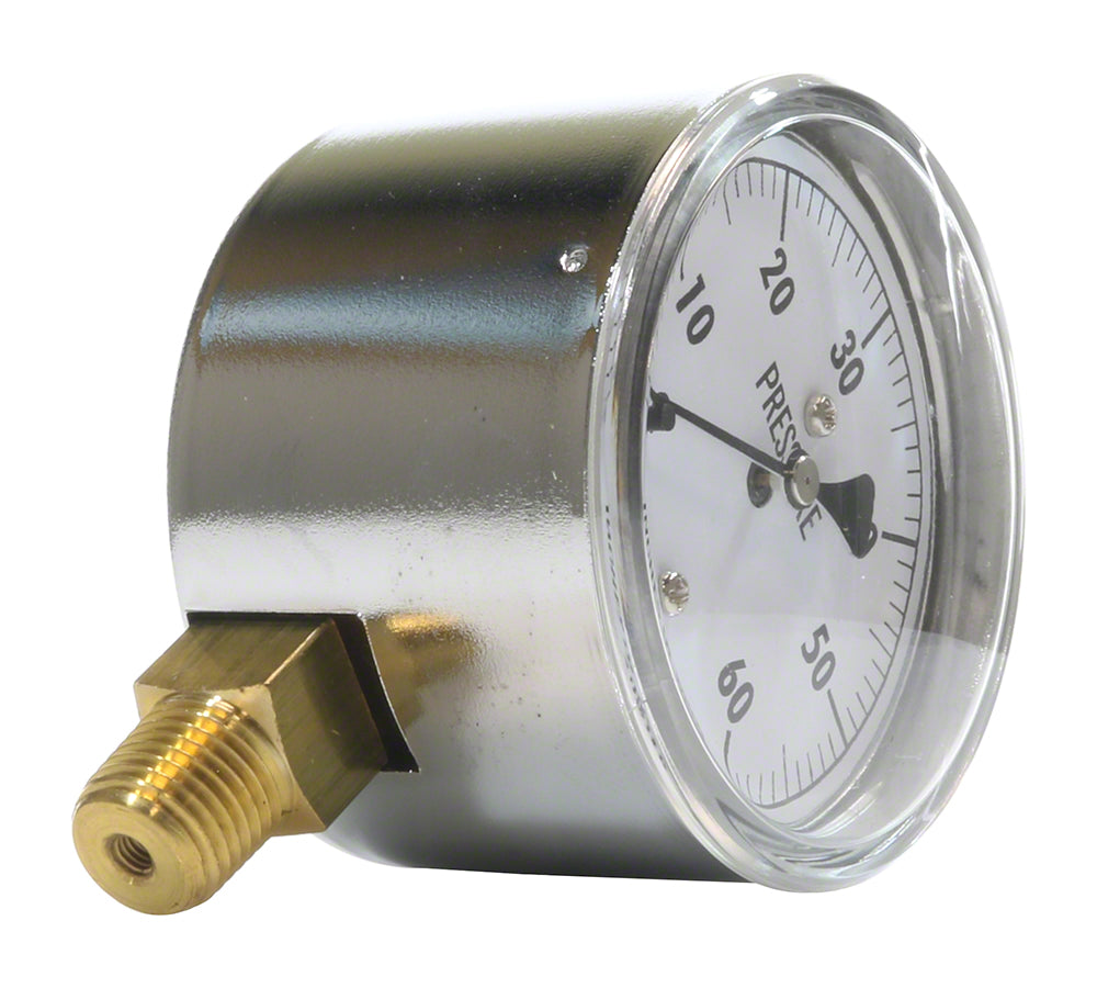 Pressure Gauge 1/4 Inch NPT (Non Liquid Filled) for Gast Blower R5125-2