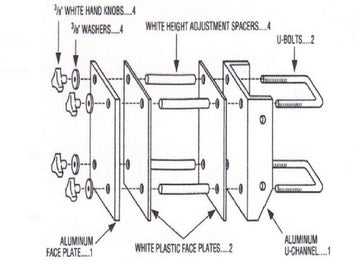 Splash and Slam Basketball Height Adjustment Assembly