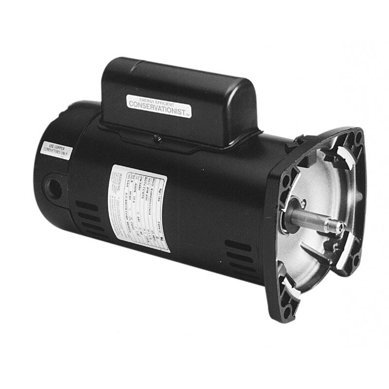 2 HP Pump Motor Square Flange - 2-Speed 208-230 Volts 60 Hz - Energy Efficient