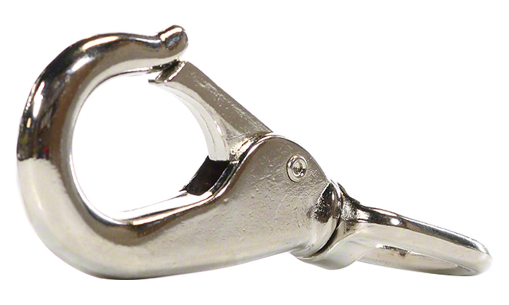 1/2 Nickel Plated Steel Swivel Eye Trigger Snap Hooks