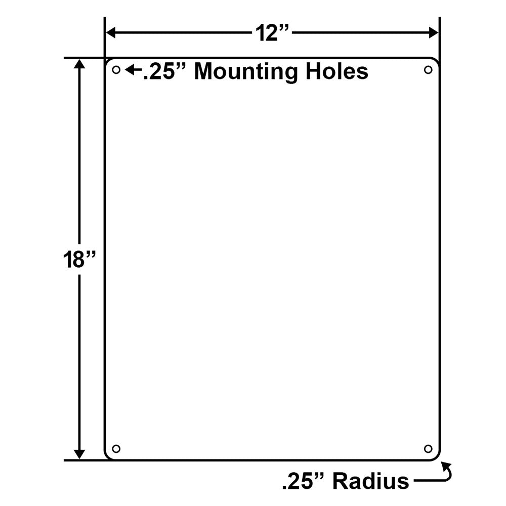 Rock Wall Closed Sign - 12 x 18 Inches on Heavy-Duty Aluminum