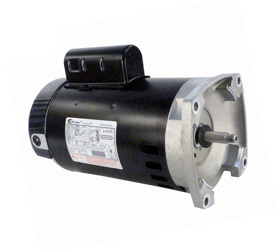 3/4 HP Pump Motor Square Flange - 2-Speed 1-Phase 115 Volts 60 Hz - Black