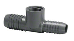 Combination Reducing Insert Tee - 3/4 x 1/2 x 1/2 Inch Insert x Reducing Insert x Reducing FIPT - PVC