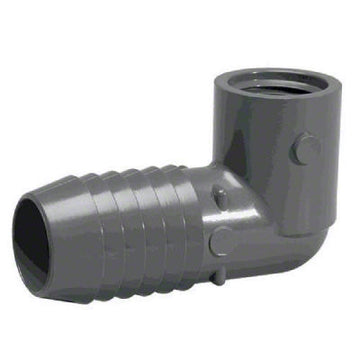 Reducing Insert 90 Degree Combination Elbow - 1-1/2 x 1 Inch Insert x Reducing FIPT - PVC