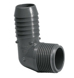 Insert 90 Degree Combination Elbow - 2 Inch Insert x MIPT - PVC