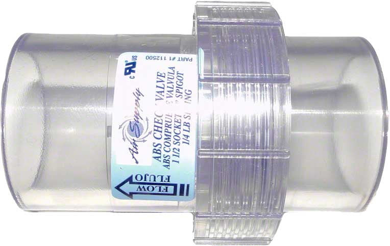 Clear 2 Inch PVC Check Valve