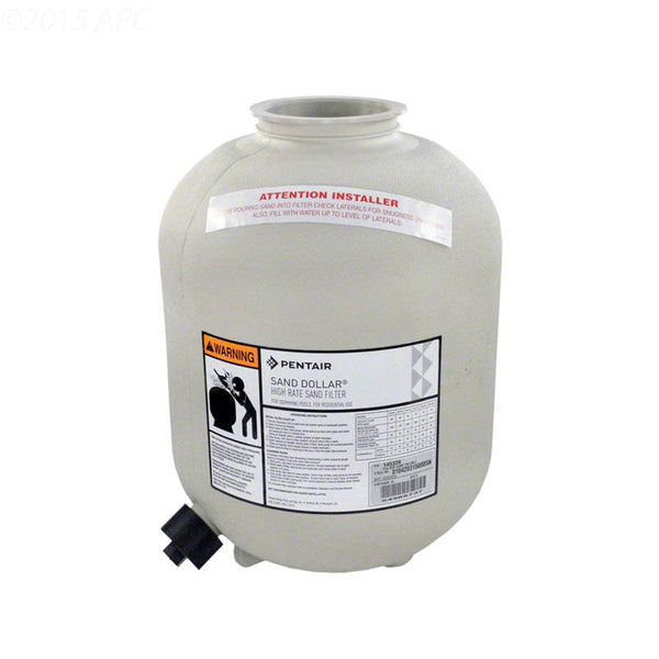 145339 - Sand Dollar SD35 Filter Tank With Drain - Almond - Pentair