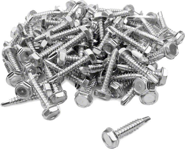 Tek Screws 1 Inch Self-Tapping - 100 Per Set