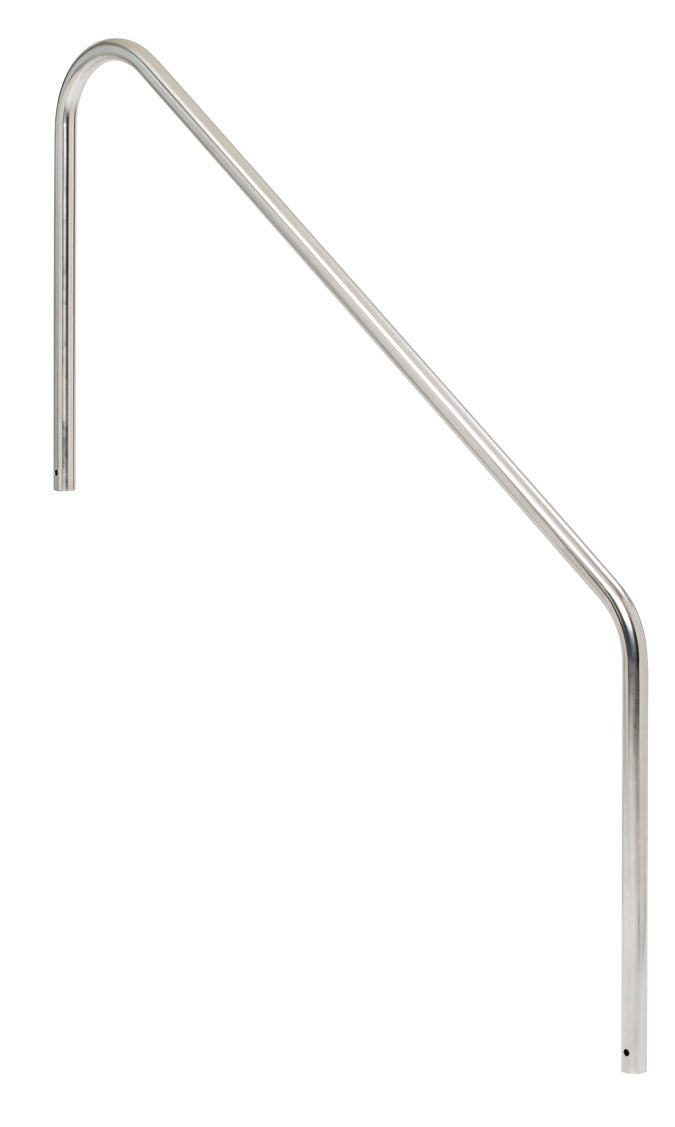 Stair Mounted 2-Bend 5 Foot Pool Hand Rail - 1.90 x .065 Inches