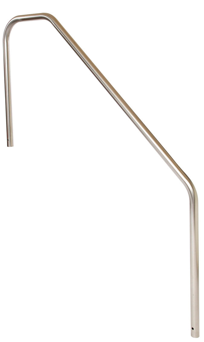 Stair Mounted 3-Bend 4 Foot Pool Hand Rail - 1.90 x .049 Inches