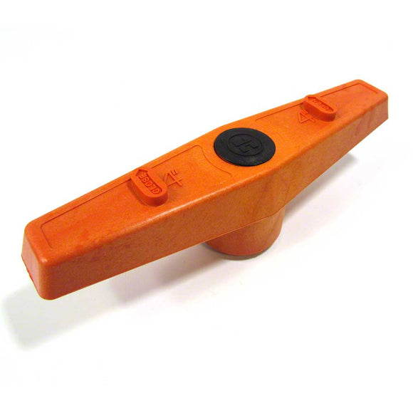 TB True Union Ball Valve Handle - 4 Inch - Orange