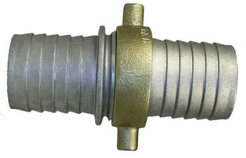 Aluminum Insert Coupling Threaded - 2 Inch with Brass Swivel Nut