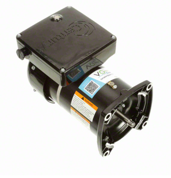 2.25/1.50 HP VGreen Pump Motor 48Y Frame Square - 115/230 Volts - TEFC