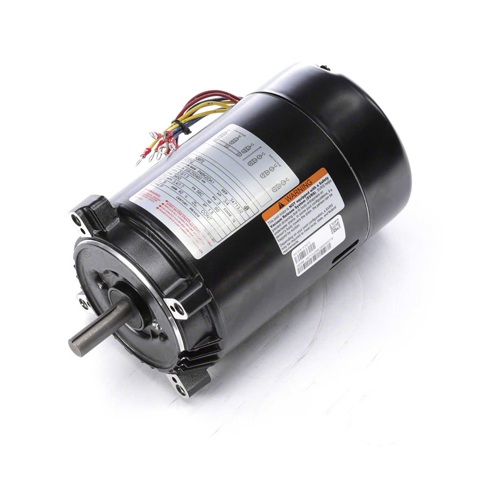 1 HP Pump Motor 56J Frame - 1-Speed 3-Phase 208-230/460 Volts - Key