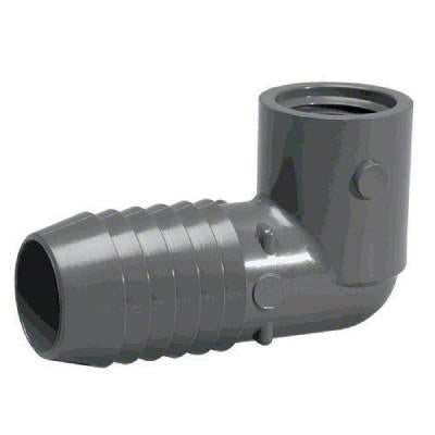 Insert 90 Degree Combination Elbow - 1/2 x 1/2 Inch Insert x FIPT - PVC