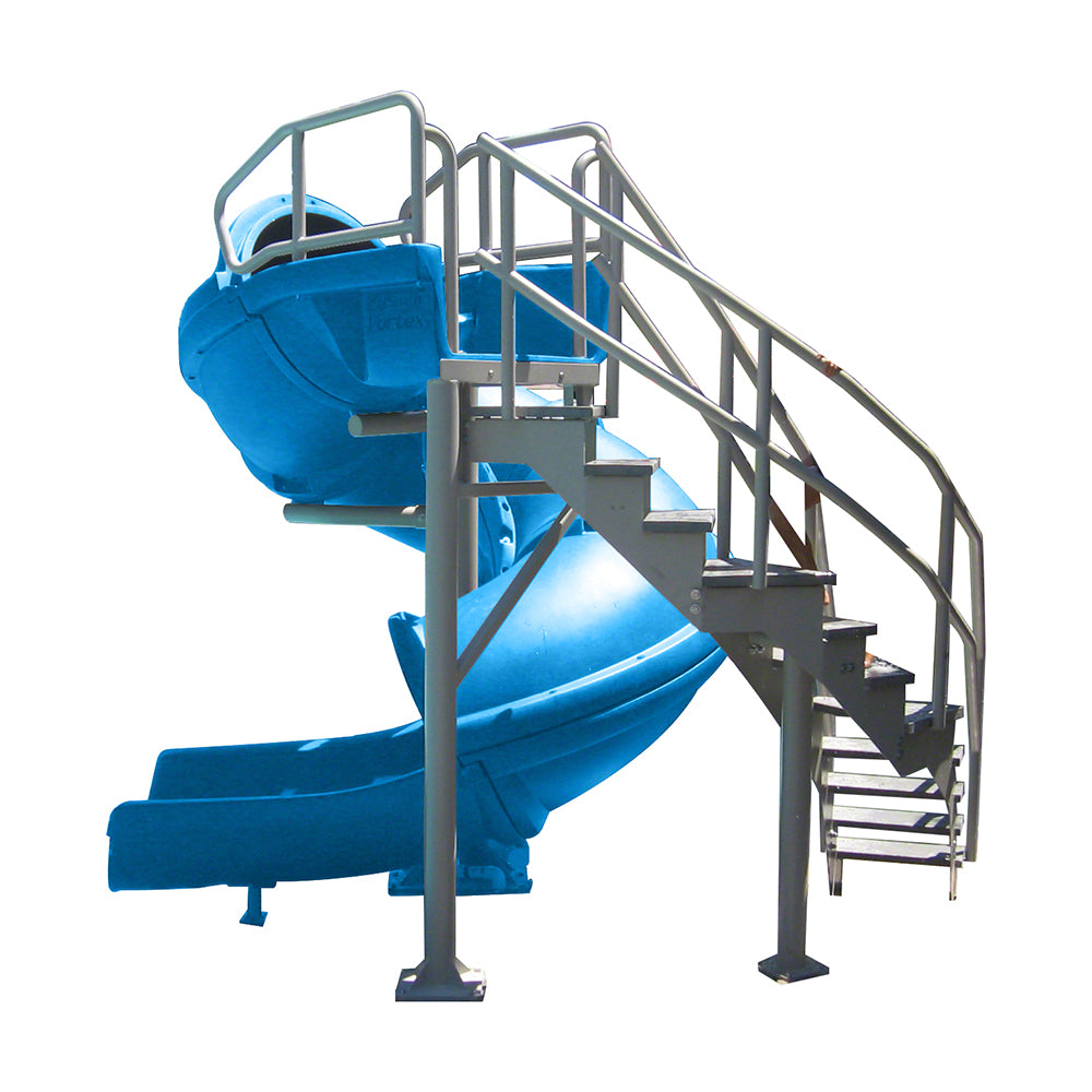 Vortex Full Tube Swimming Pool Waterslide with Staircase