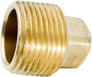 Square Head Pipe Plug - 3/4 Inch MPT - Brass